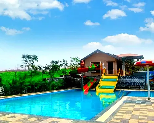Pool + Water Slides
