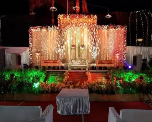 Grand Wedding Lawn Setup