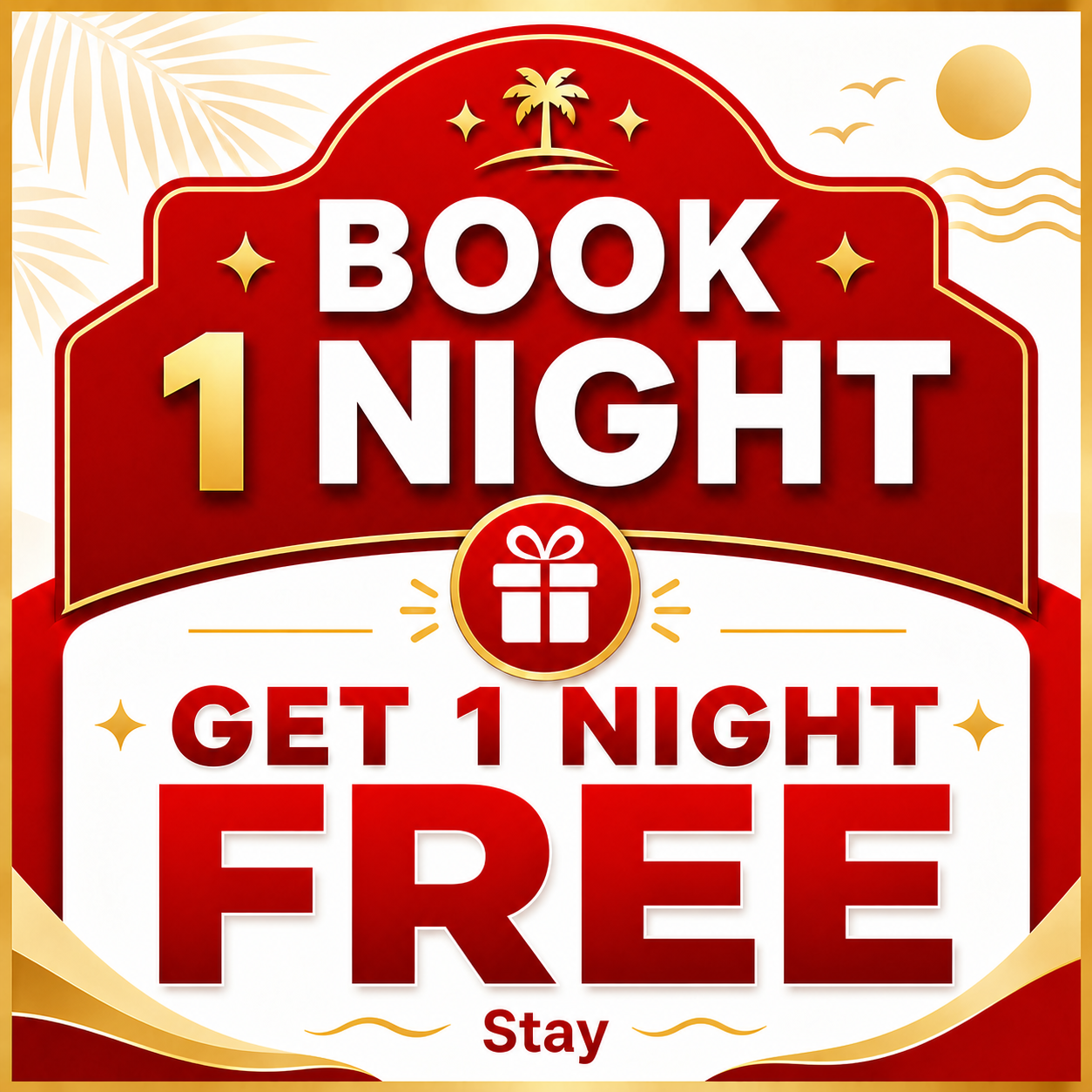 Book 1 Night Get 1 Night Free – Villas